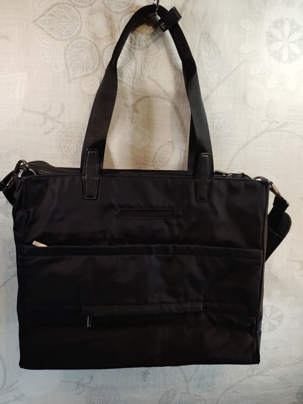 Classic Black  Laptop/Crossbody/Messenger Tote Bag - Versatile Everyday Carry